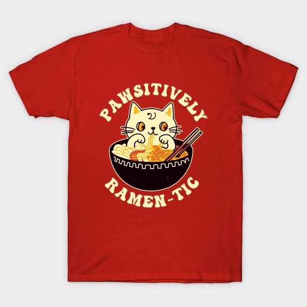 Cat and Ramen T-Shirt by iamrobman